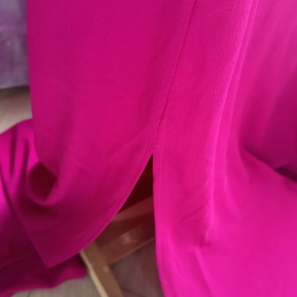 Red Dress Boutique Hot Pink One-Shoulder Maxi Dress - Picture 4 of 7